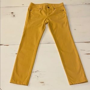 Ann Taylor Loft Modern Yellow Skinny Ankle Pants